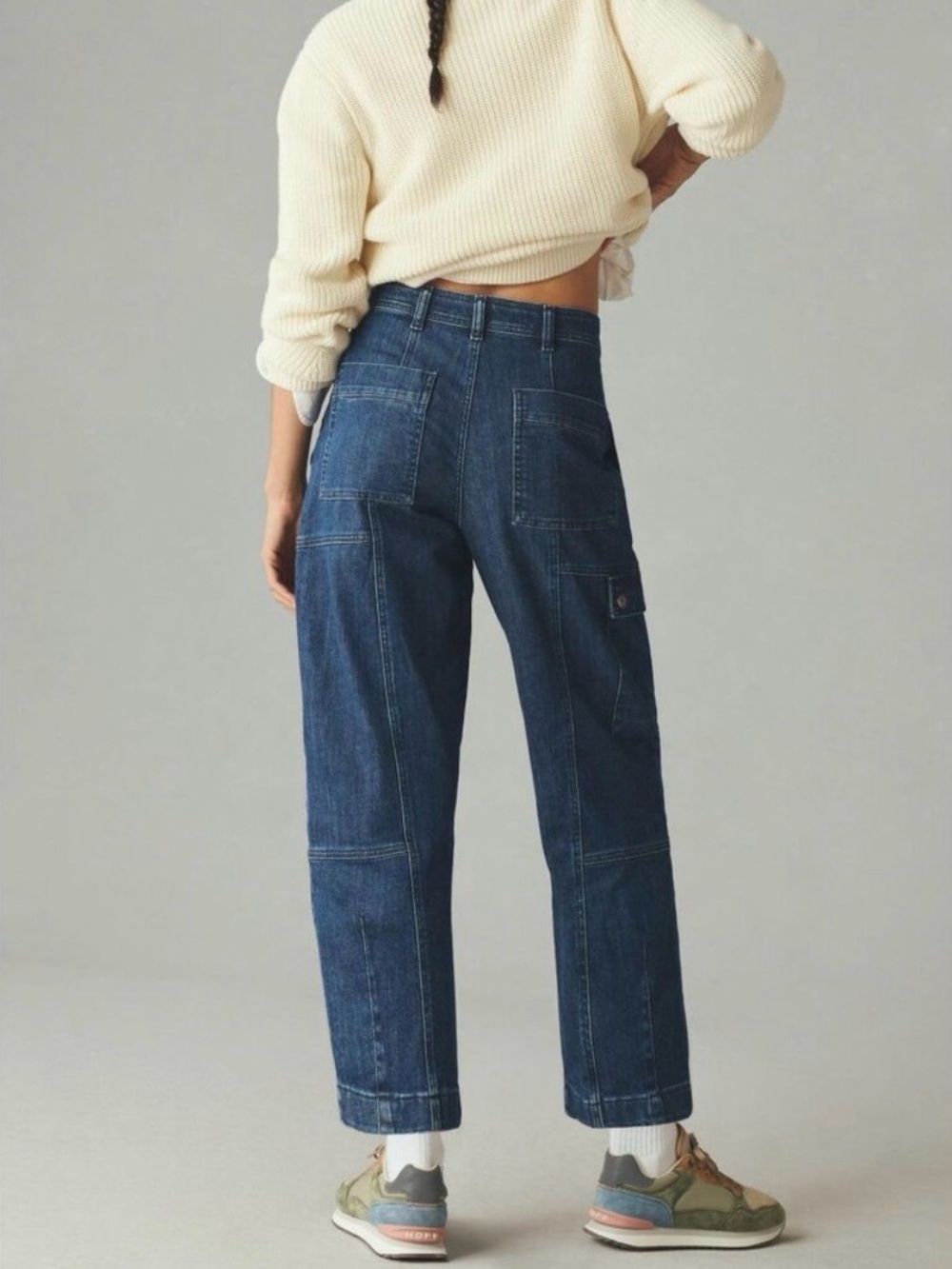 Anthropologie Pilcro Utility Barrel Leg Jeans Size 25 - Picture 3 of 6
